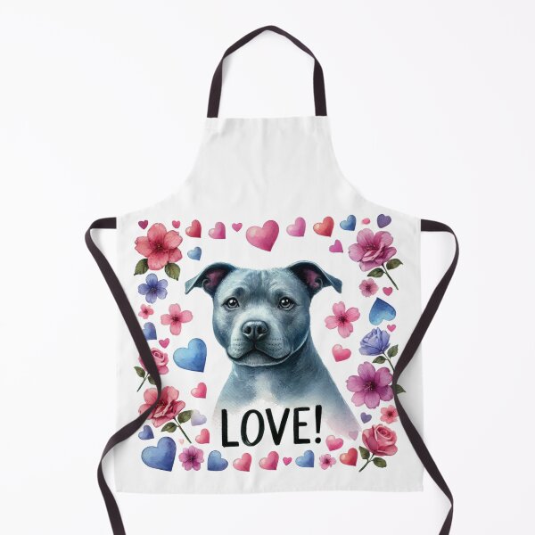 Item preview, Blue Staffy Love Colorful Watercolor designed and sold by MaedK.