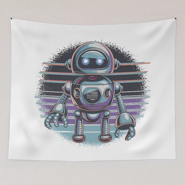 Item preview, Retro Bot Design designed and sold by Printiko.
