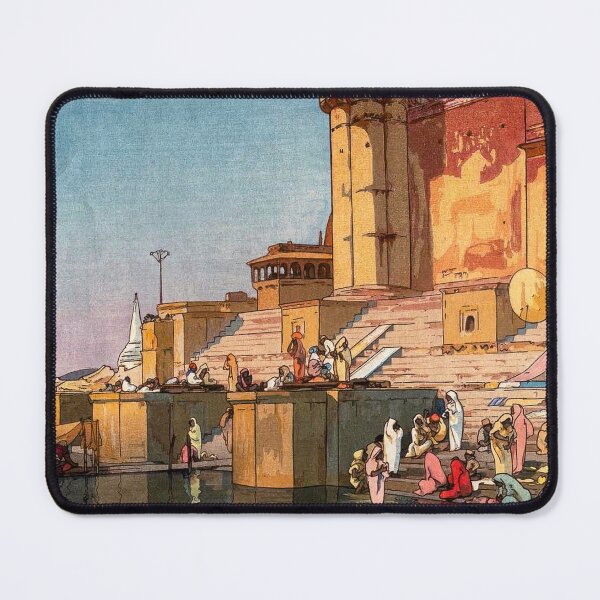 Item preview, Ghat in Benares  Benaresu no gatto  Yoshida Hiroshi designed and sold by TeeARTHY.