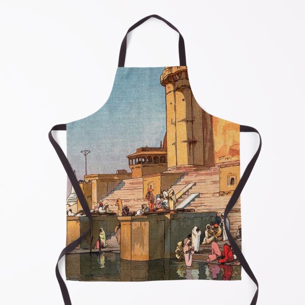 Item preview, Ghat in Benares Benaresu no gatto Yoshida Hiroshi designed and sold by TeeARTHY.