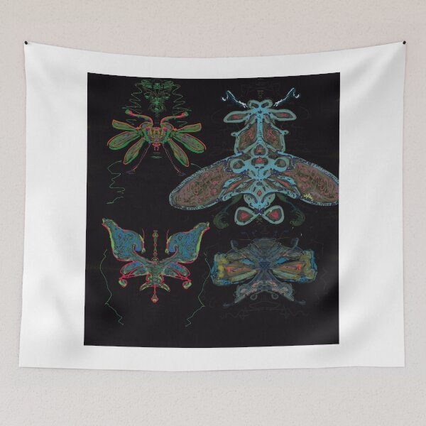Item preview, Imaginary insects. Version with black background designed and sold by GregorProjector.