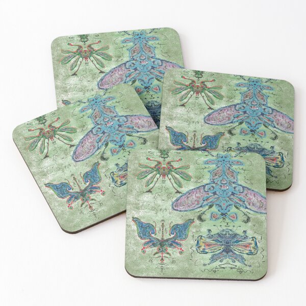 Item preview, Imaginary insects. Version with green background designed and sold by GregorProjector.
