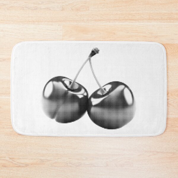 Item preview, Retro black and white cherries 90s design sticker designed and sold by shmugytopy.