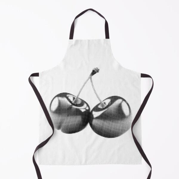 Item preview, Retro black and white cherries 90s design sticker designed and sold by shmugytopy.