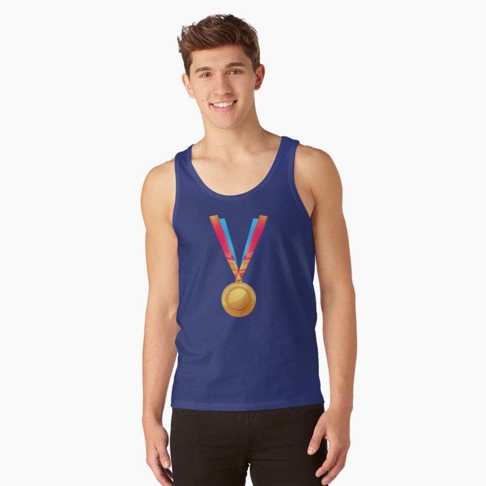 Golden Medal First Place Medalist Award Winner Tank Top