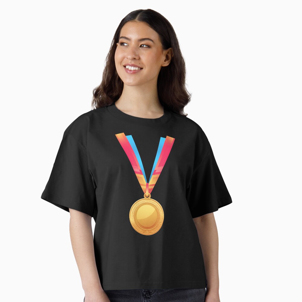Golden Medal First Place Medalist Award Winner Boxy T-Shirt