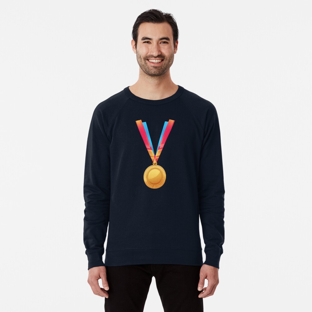 Lightweight Sweatshirt Golden Medal First Place Medalist Award Winner