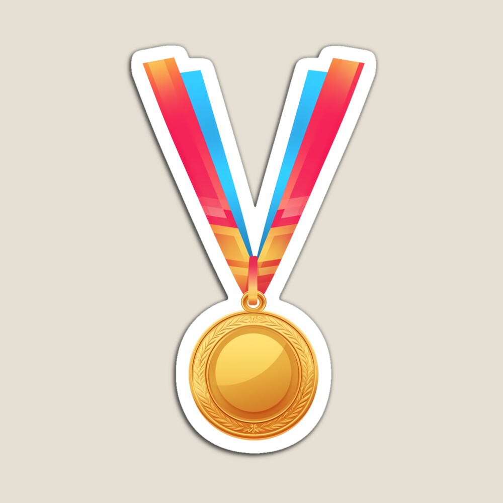 Golden Medal First Place Award Magnet