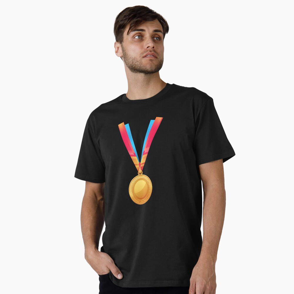 Premium T-Shirt Golden Medal First Place Medalist Award Winner