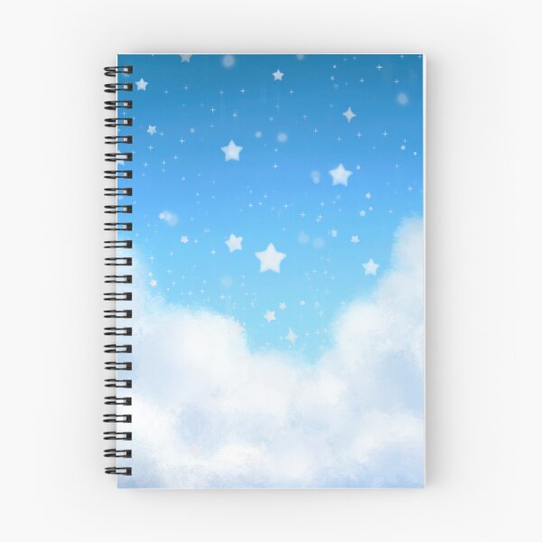 Item preview, White puffy clouds w/ starry sky designed and sold by AquariusGems.