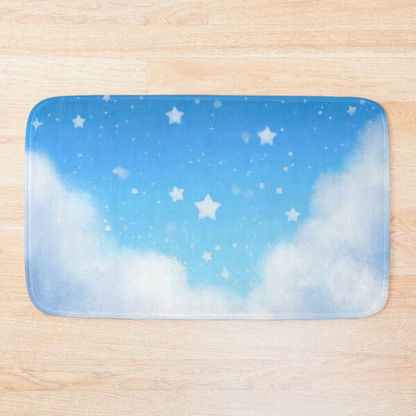 Item preview, White puffy clouds w/ starry sky designed and sold by AquariusGems.