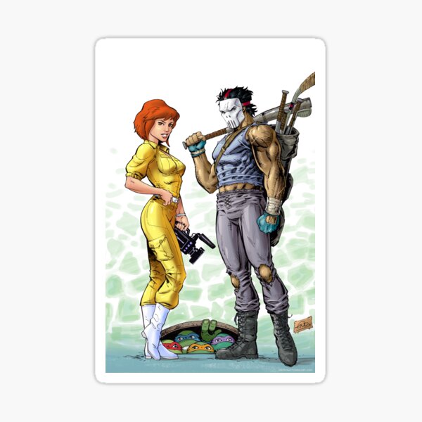 April O'Neil and Casey Jones - TMNT - Ninja Turtles Sticker