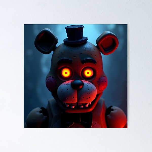 Vista previa del artículo con la obra «Cinco noches en freddy's», diseñado y vendido por LazyLines.