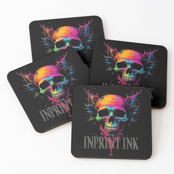 Item preview, INKY WINGED SKULL designed and sold by inprintink.