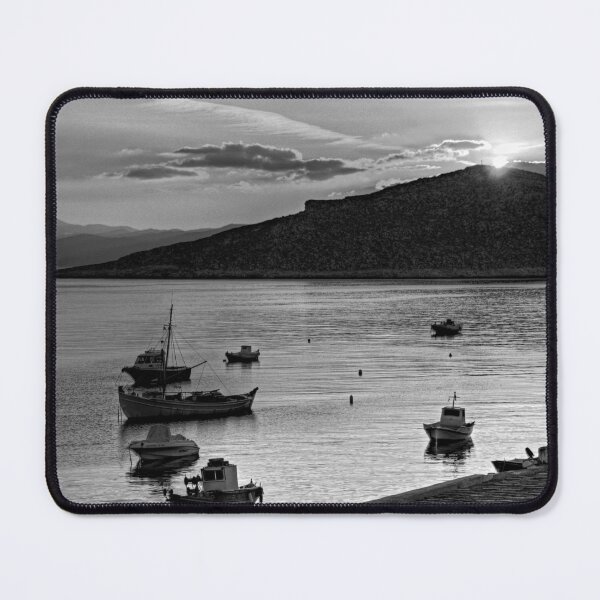 Item preview, Sunrise over Nissaki - B&W designed and sold by tomg.