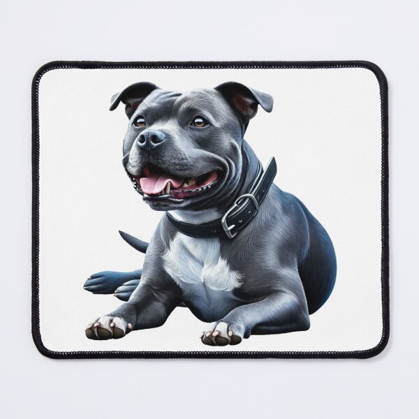 Item preview, Blue Staffy Portrait designed and sold by MaedK.