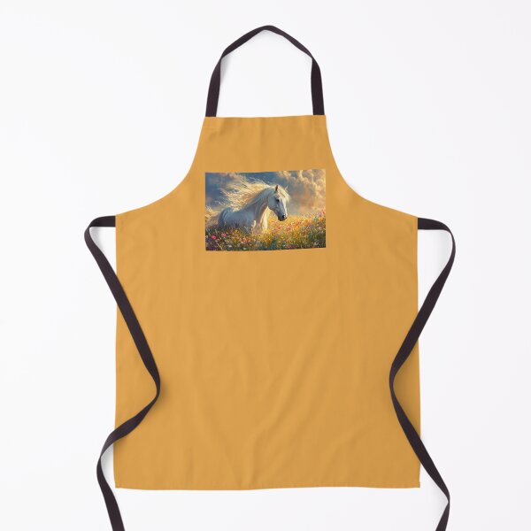 Item preview, White Horse in Wildflowers Field designed and sold by MargaretWiktor.