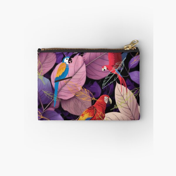 Item preview, Colorful Parrots in a Vibrant Foliage Background" designed and sold by Graphollio-shop.
