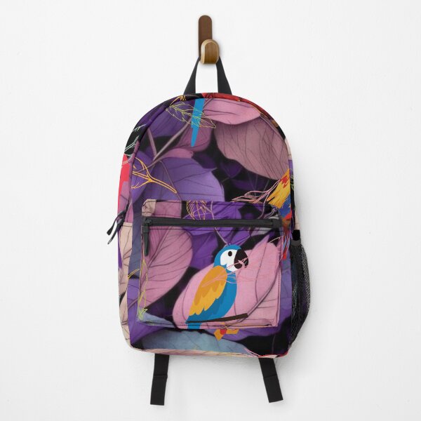 Item preview, Colorful Parrots in a Vibrant Foliage Background" designed and sold by Graphollio-shop.
