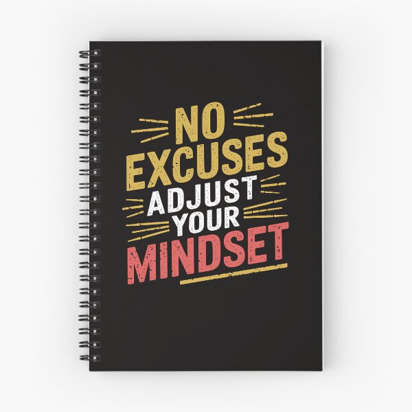 Item preview, No Excuses, Adjust Your Mindset  designed and sold by Logiamerch.