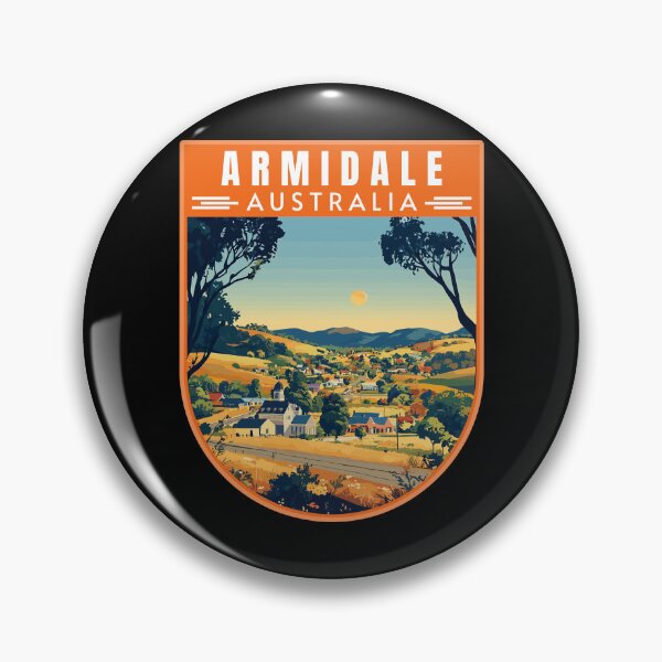 Item preview, Armidale in New South Wales Australia Retro Travel Art Emblem designed and sold by MaateoDesign.