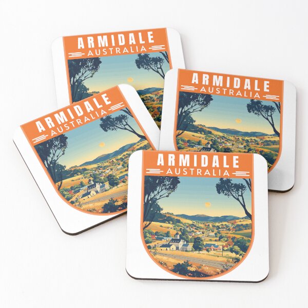 Item preview, Armidale in New South Wales Australia Retro Travel Art Emblem designed and sold by MaateoDesign.