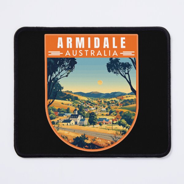 Item preview, Armidale in New South Wales Australia Retro Travel Art Emblem designed and sold by MaateoDesign.