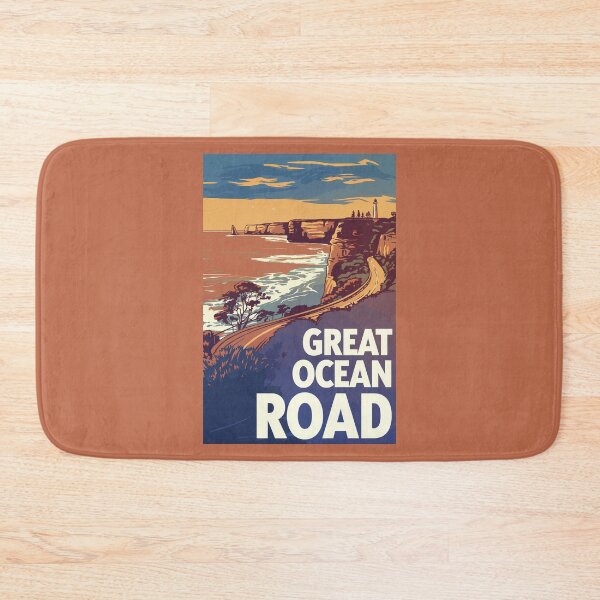 Item preview, Great Ocean Road Travel Art Vintage designed and sold by KrisSidDesigns.