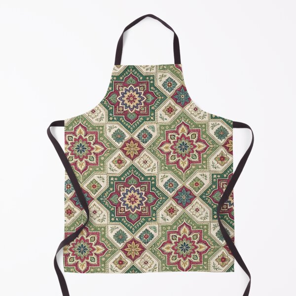 Item preview, Persian carpet in green and red print designed and sold by hellcom.