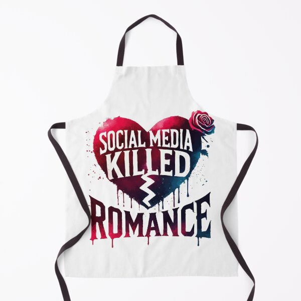 Item preview, Social Media Killed Romance Broken Heart designed and sold by TomFrontierArt.