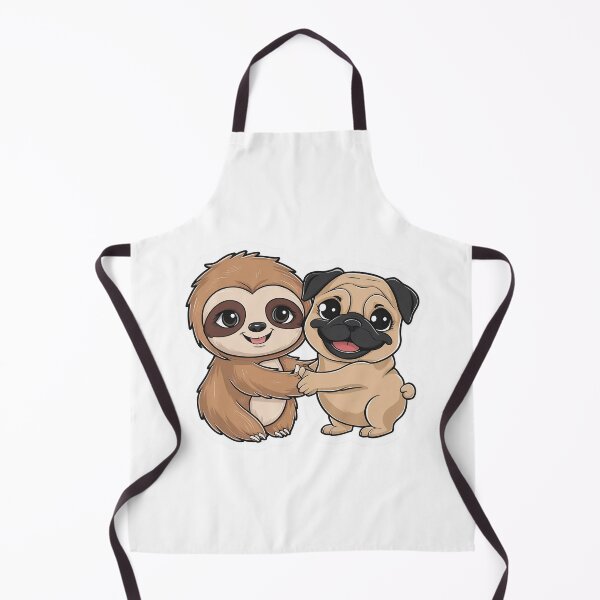 Item preview, Cute Sloth and pug Friendship for Pug Lover designed and sold by Laugh-Lines.