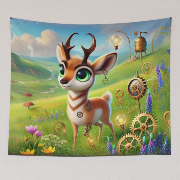Item preview, Steampunk Pronghorn designed and sold by Sillytoe.
