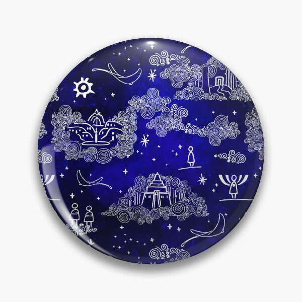 Item preview, Sky children of the light  fan art deep blue designed and sold by Alessandro Remo Mazzoni Remotextiles.