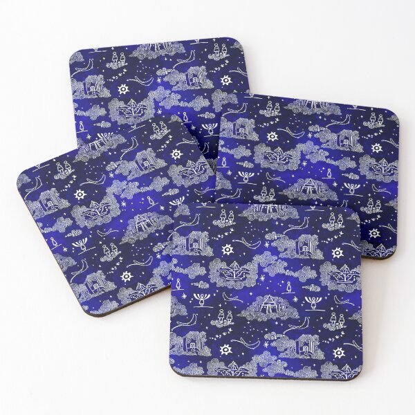 Item preview, Sky children of the light  fan art deep blue designed and sold by Alessandro Remo Mazzoni Remotextiles.