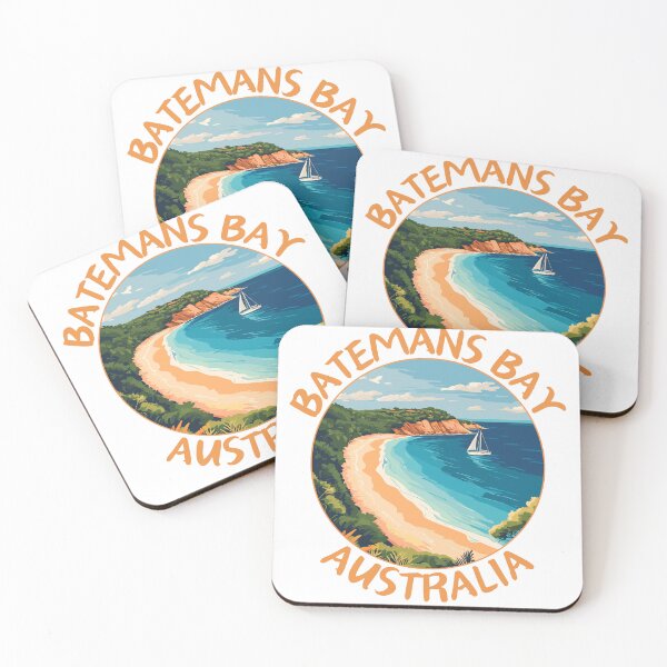 Item preview, Batemans Bay in New South Wales Australia Retro Travel Art Emblem designed and sold by MaateoDesign.
