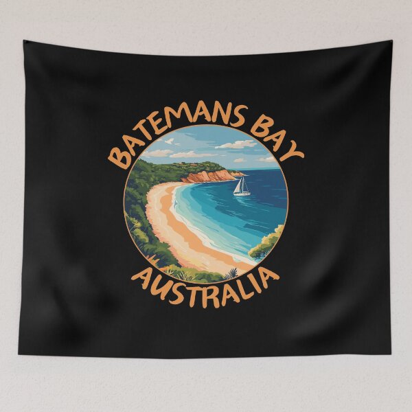 Item preview, Batemans Bay in New South Wales Australia Retro Travel Art Emblem designed and sold by MaateoDesign.