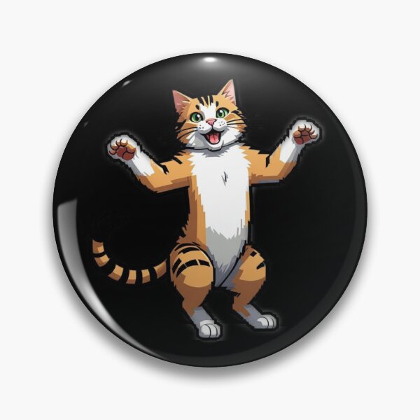 Item preview, Adorable Dancing Cat Standing on Two Legs - Cute Feline Art Design designed and sold by Shtex.