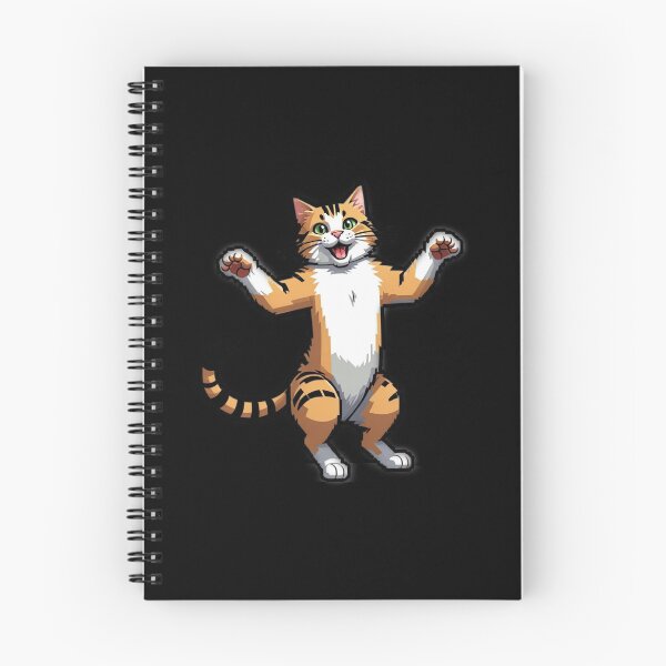 Item preview, Adorable Dancing Cat Standing on Two Legs - Cute Feline Art Design designed and sold by Shtex.