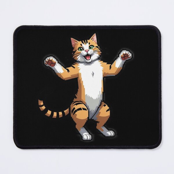 Item preview, Adorable Dancing Cat Standing on Two Legs - Cute Feline Art Design designed and sold by Shtex.