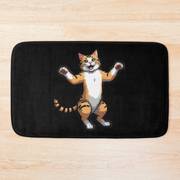 Item preview, Adorable Dancing Cat Standing on Two Legs - Cute Feline Art Design designed and sold by Shtex.