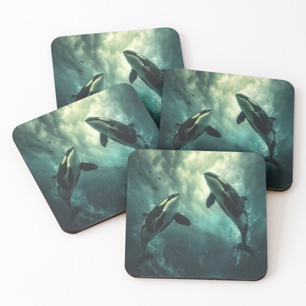 Item preview, Orcas | Aurora Borealis designed and sold by AJ Lab.