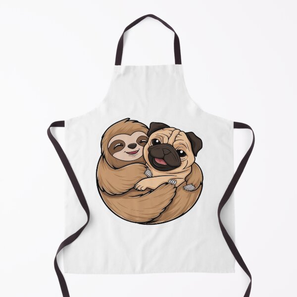 Item preview, Cute Sloth and pug Friendship for Pug Lover designed and sold by Laugh-Lines.