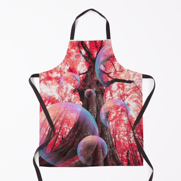 Item preview, Trippy Red Trees with Overlaid Purple Bubbles designed and sold by CountyKent.