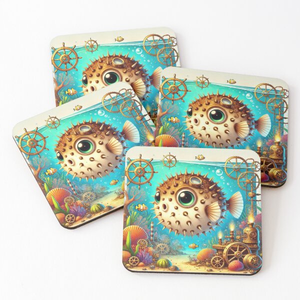 Item preview, Steampunk Pufferfish designed and sold by Sillytoe.