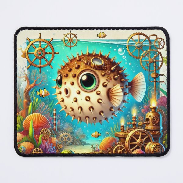 Item preview, Steampunk Pufferfish designed and sold by Sillytoe.