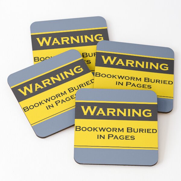 Item preview, Bookworm Buried in Pages | Funny Warning Sign | Decorative Decal designed and sold by Printastic Digital .