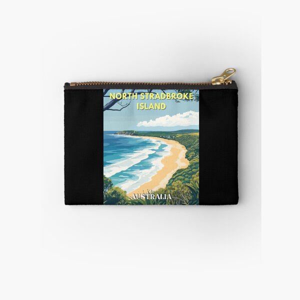Item preview, North Stradbroke Island in Queensland Australia Retro Art Travel Landscape designed and sold by MaateoDesign.