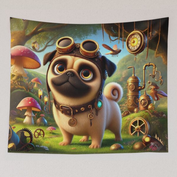 Item preview, Steampunk Pug Mix designed and sold by Sillytoe.