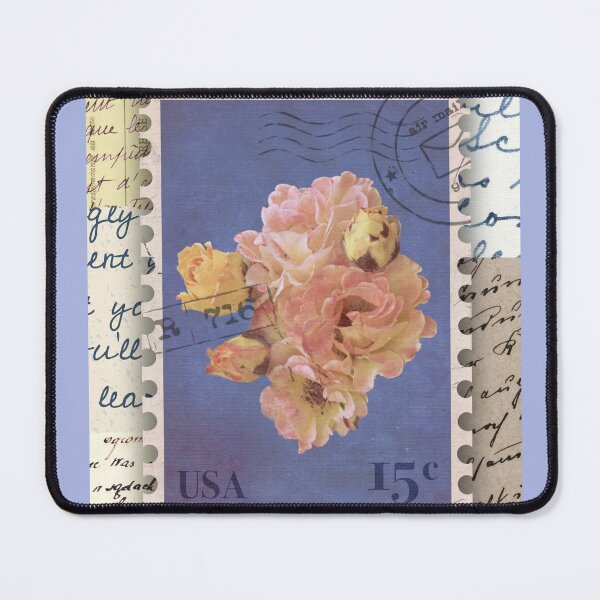 Item preview, Vintage Floral Postage Stamps, postmarks, letter designed and sold by Eternity Eventually.