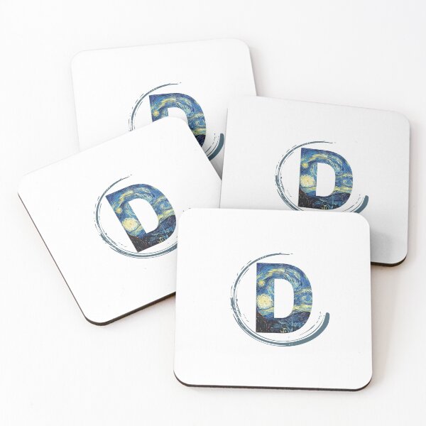 Item preview, Letter D of the starry night designed and sold by begart008.